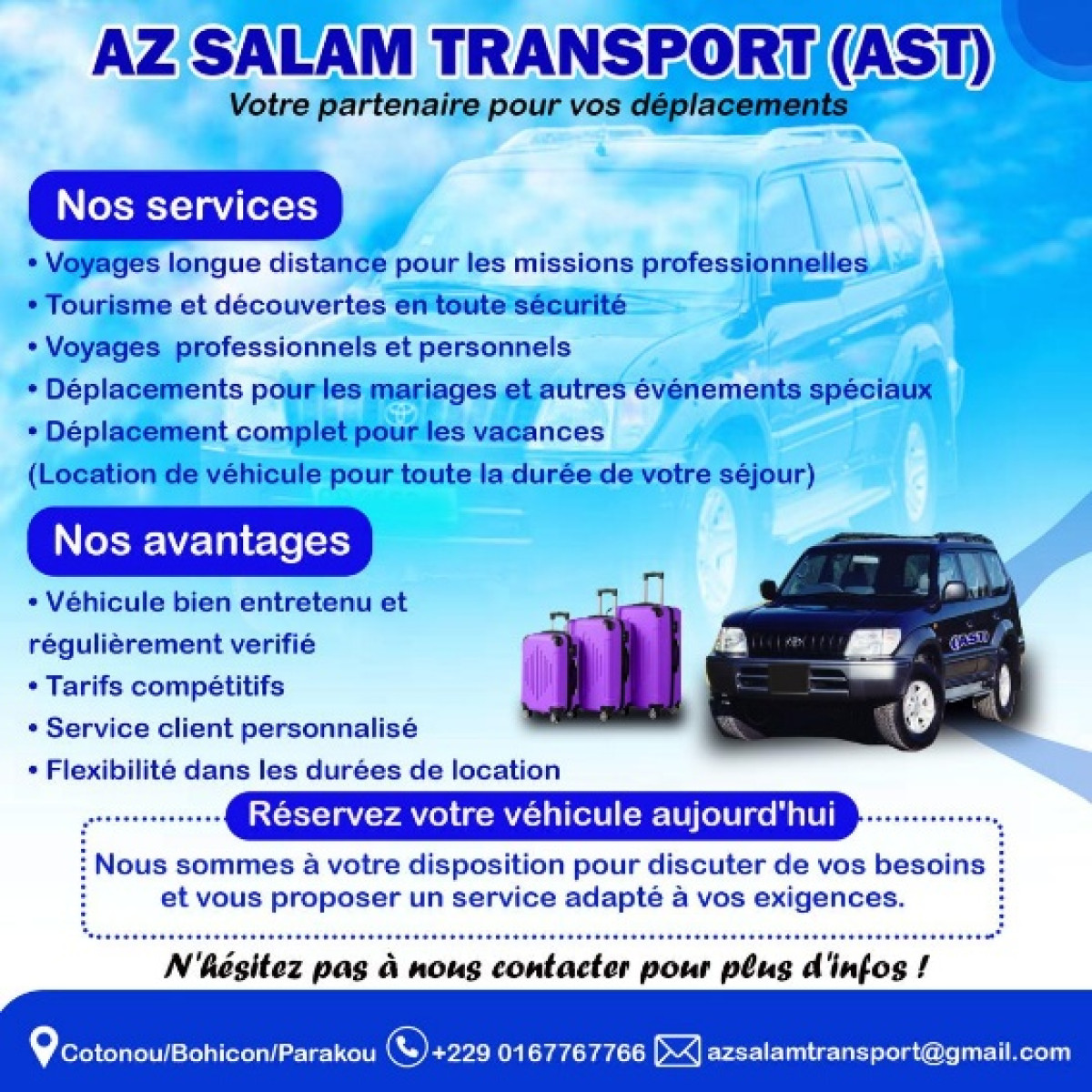 Az Salam transport: le partenaire sûr pour vos déplacements