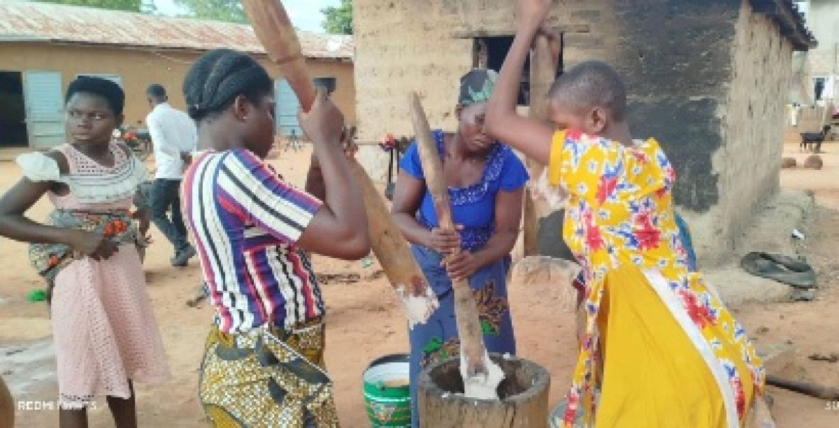 Ségbana/Célébration de la fête de la nouvelle igname à Sokotindji: Grâce Ong soutient la culture Boo et le vivre-ensemble