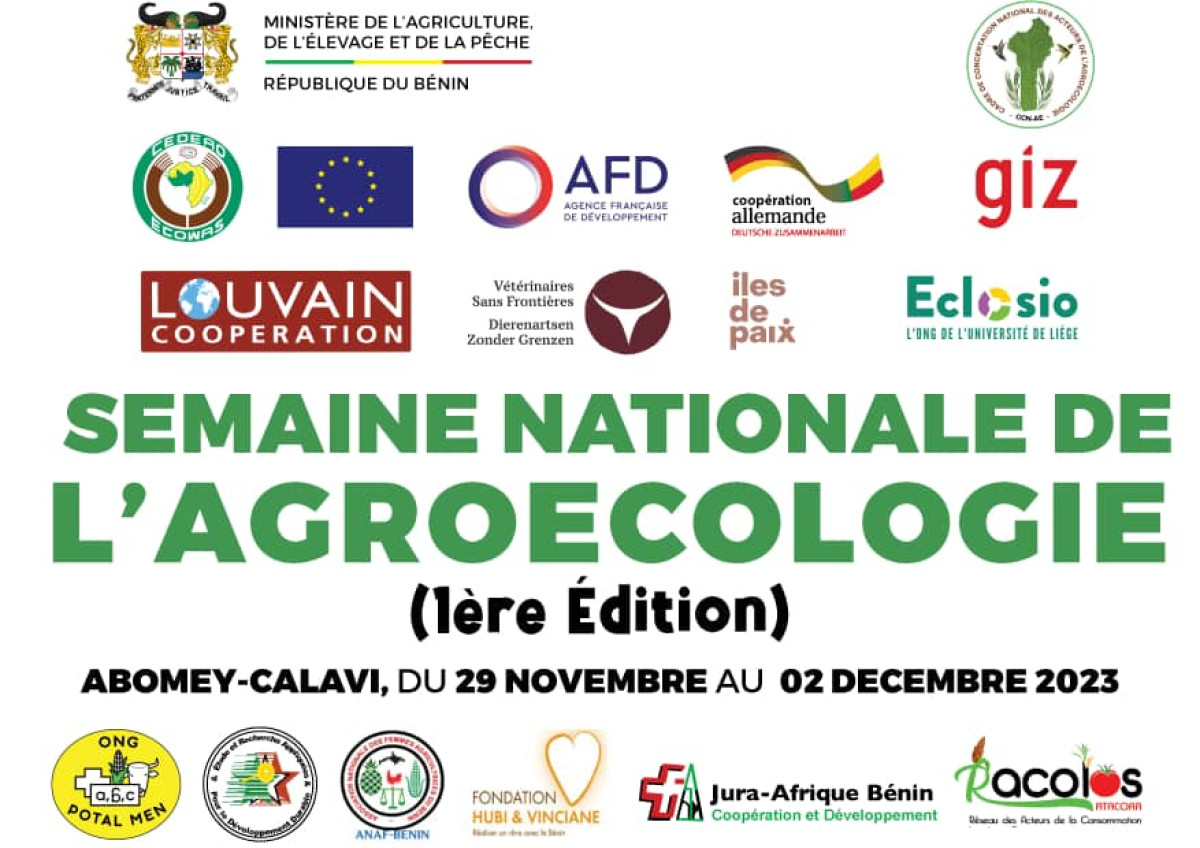 SEMAINE NATIONALE DE L&rsquo;AGROÉCOLOGIE AU BÉNIN : Le Ccn-Ae organise l&rsquo;événement du 29 novembre au 2 décembre