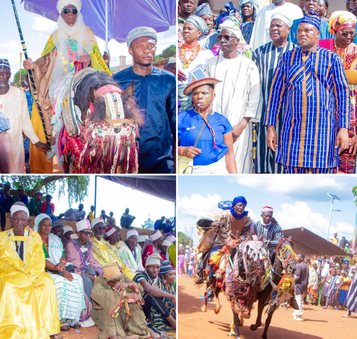 GAANI 2024 A KOUANDÉ : Sa majesté Bagana Tounko 2 éblouit son royaume d’une célébration mémorable . Les jeunes cadres à travers plusieurs initiatives donnent de la valeur à la célébration