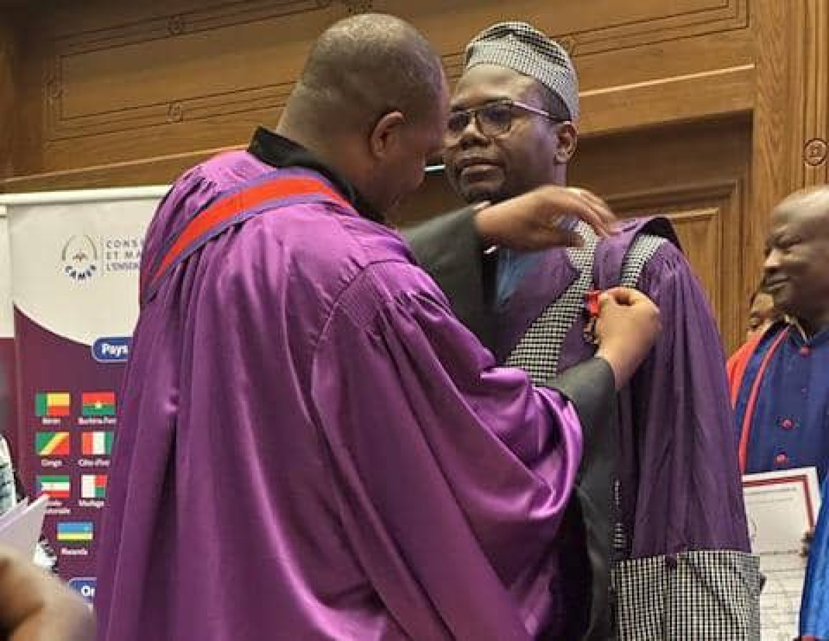 Pour sa contribution au rayonnement de l&rsquo;enseignement supérieur et de recherche en Afrique: Mohamed Nasser Baco élevé au grade de Chevalier de l&rsquo;Oipa/Cames