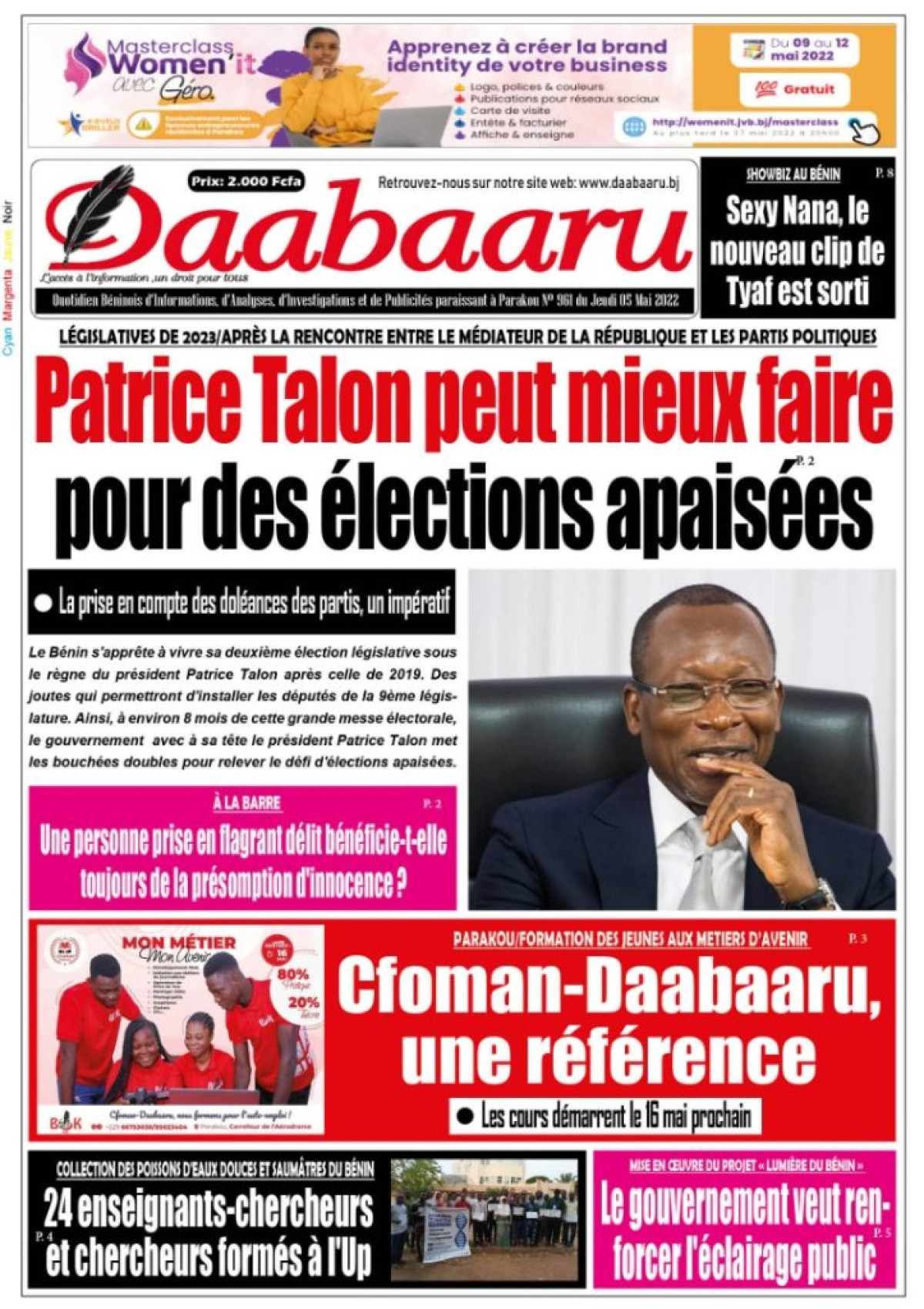 UNE DU JEUDI 5 MAI 2022