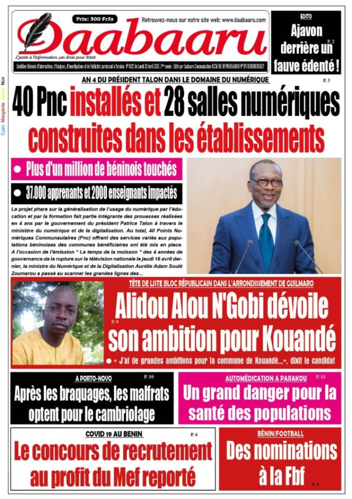 Parution du lundi 20 avril 2020