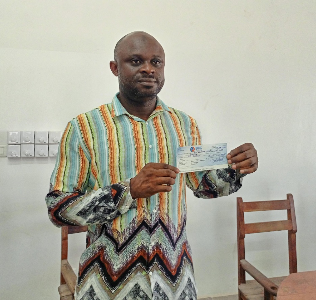 Octroi de huit bourses de formation agricole aux jeunes de Savè: le groupe K-d.K reçoit un chèque de plus de dix millions