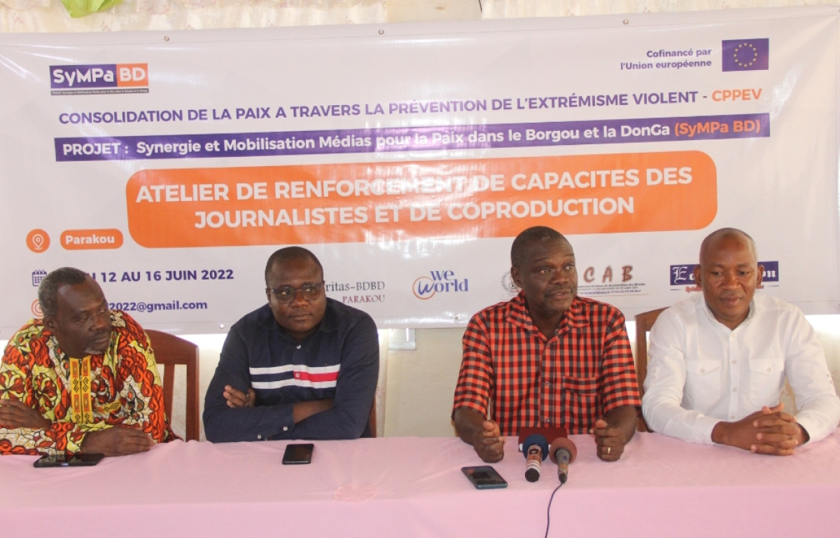 PRÉVENTION DE L’EXTRÉMISME VIOLENT DANS LE BORGOU ET LA DONGA : Le Projet Sympa-Bd outille des journalistes à Parakou