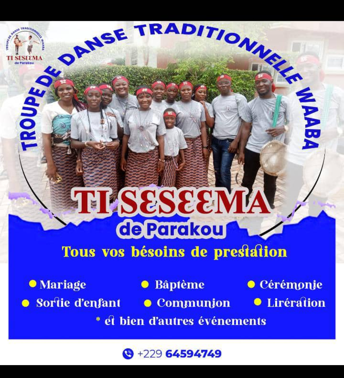 POUR ÉGAYER LE PUBLIC LORS DE VOS ÉVÉNEMENTS FESTIFS À PARAKOU ET SES ENVIRONS :  « Waaba », la troupe de danse qu&rsquo;il vous faut 