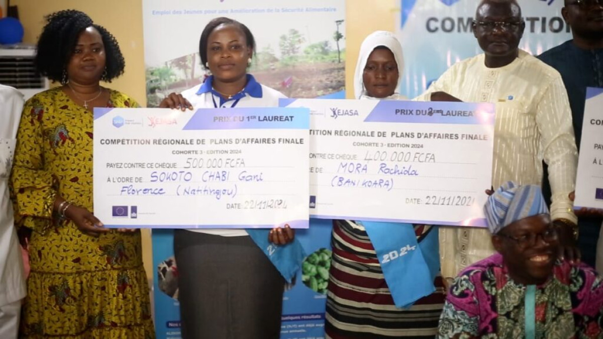 FINANCEMENT DE L&rsquo;ENTREPRENEURIAT AU BÉNIN :  Le projet Ejasa prime les lauréats de la cohorte 3