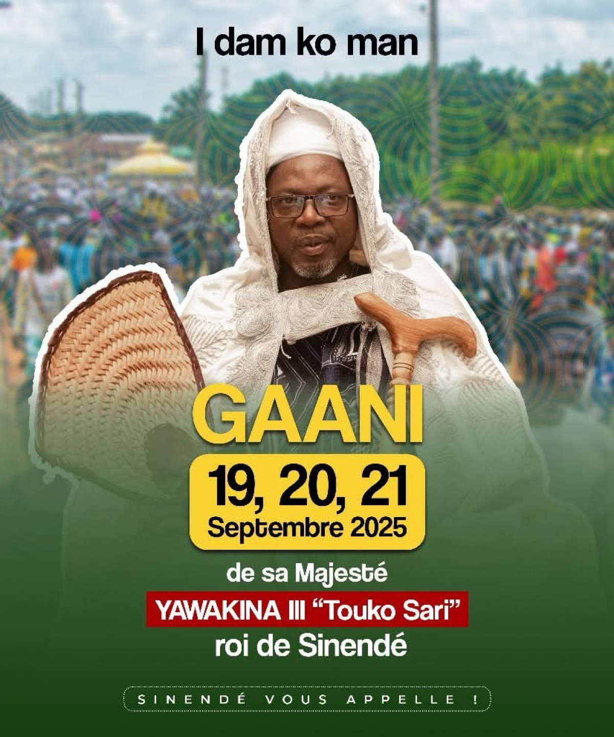 Fête de la Gaani à Sinendé: les manifestations prévues pour les 19, 20 et 21 septembre