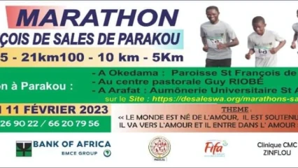 15E ÉDITION DU MARATHON ST FRANÇOIS DE SALES DE PARAKOU : L&rsquo;événement aura lieu le 11 février prochain