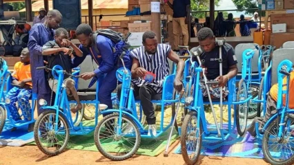BORGOU-ALIBORI/MISE EN ŒUVRE DU PROJET TEDIJO II DE CARE BÉNIN/TOGO : Des handicapés aux anges après avoir reçu du matériel