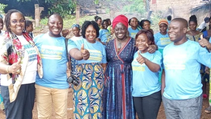 À TRAVERS UNE VISITE DE SES PROGRAMMES A SAVALOU : La D.e Codou Diaw de la Fondation Batonga salue le travail des mentors