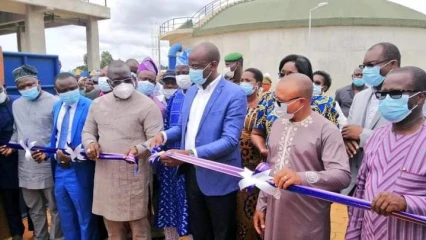ACCES A L&rsquo;EAU POTABLE : Le ministre Adambi inaugure l&rsquo;ouvrage d’Abomey Calavi