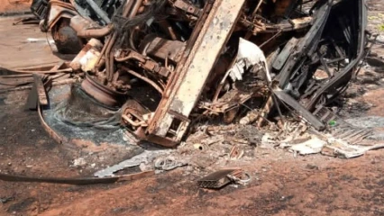 ALIBORI/ACCIDENT D&rsquo;UN CAMION CHARGÉ D&rsquo;ESSENCE « KPAYO » : Deux morts calcinés, des blessés et des dégâts