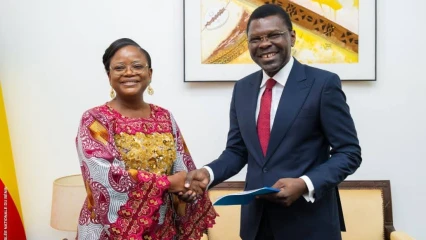 Après son élection à la tête de l'assemblée nationale: Joseph Djogbénou reçoit les félicitations de la présidente Dandi Gnamou