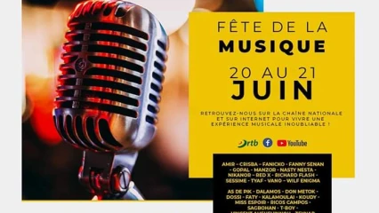 BÉNIN/CÉLÉBRATION DE LA FÊTE DE LA MUSIQUE : Les manifestations exclusivement en ligne et à la télé