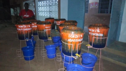 BÉNIN/COVID-19 : L&rsquo;He Bagoudou appuie les centres de santé de Pèrèrè