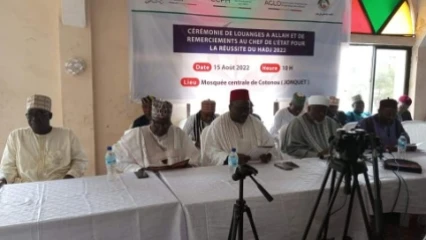 BÉNIN/RÉUSSITE DU HADJ 2022 : Le comité d&rsquo;organisation salue les efforts du président Talon