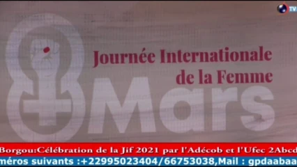 BORGOU: Célébration de la Jif 2021 par l&rsquo;Adecob et L&rsquo;Ufec 2Abcd