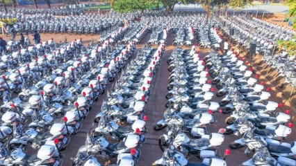 Burkina-Faso: Ibrahim Traoré met 2 000 motos à la disposition de la Police nationale