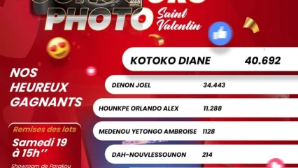 CONCOURS PHOTO SAINT VALENTIN : Tolaro Délices exprime sa gratitude aux gagnants