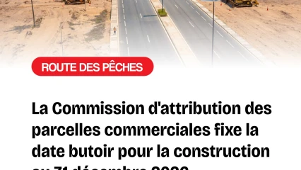 Construction sur les parcelles commerciales de la route des pêches: la Commission fixe la date butoir au 31 décembre sous peine de déchéance