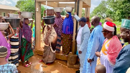 Djougou/Accès à l'eau potable à Kolokondé: l'He Salifou Maman fait don d'un forage au Camp peulh de Sosso