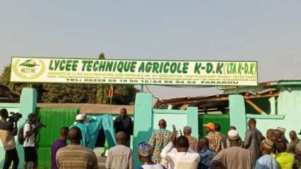 ENTREPRENEURIAT DES JEUNES AU BÉNIN : Charles Toko ouvre le Lycée Technique Agricole K-dk à Parakou