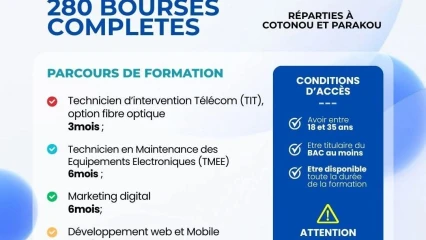 Formation aux métiers du numérique: Voici comment bénéficier des bourses de formation