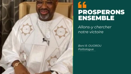 LÉGISLATIF DERNIER AU BENIN : Richard Boni Ouorou dope le moral de ses pairs