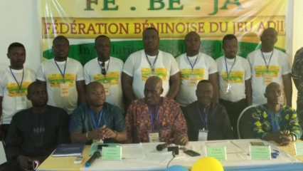 LIGUE DEPARTEMENTALE BORGOU-ALIBORI DE LA FEDERATION BENINOISE DU JEU ADJI : Judicaël Houndin élu président