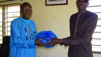 LUTTE CONTRE LA COVID-19 À BEMBEREKE : Yaya Garba reçoit des cache-nez de la part de l&rsquo;Ong Aprosoc