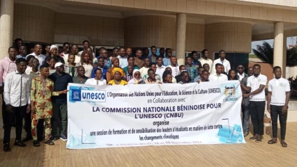 Lutte contre les changements climatiques au Bénin  :  L&rsquo;Unesco renforce les capacités des leaders d&rsquo;étudiants