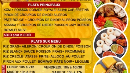 PARAKOU :  Dégustez de bons plats au restaurant « Kôm Tchigan »