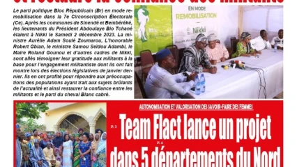 Parution du lundi 04 décembre 2023