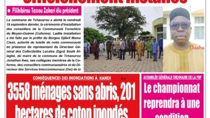Parution du lundi 21 septembre 2020
