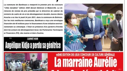 Parution du lundi 28 juin 2021
