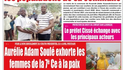 Parution du mardi 02 mars 2021