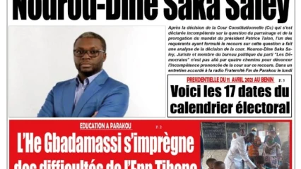 Parution du mardi 12 janvier 2020