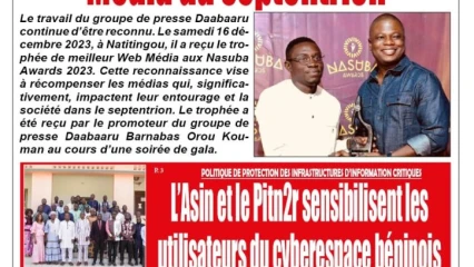 Parution du mardi 19 décembre 2023