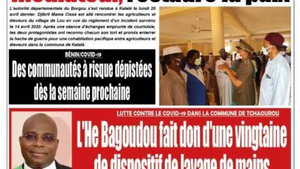 Parution du mardi 21 avril 2020