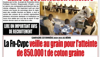 Parution du mercredi 16 septembre 2020