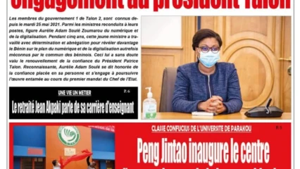 Parution du vendredi 28 mai 2021