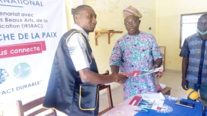 POUR LA PROMOTION DES ARTS ET LA CULTURE A PARAKOU : Le Lions Club International et l&rsquo;Irsbac.Com désormais partenaires