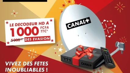 POUR LES FÊTES DE FIN D&rsquo;ANNÉE : Parakou découvre les offres inédites de Canal+ Bénin  . Offrez-vous le décodeur Hd à 1.000F cfa