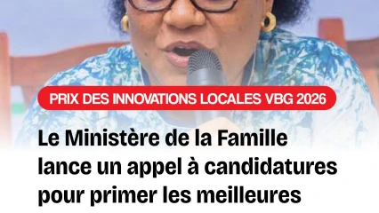 Prix des innovations locales Vbg 2026: le MFAS lance un appel à candidatures pour primer les meilleures initiatives