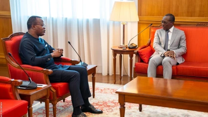 RENCONTRE DU CHEF DE L&rsquo;ÉTAT AVEC LE PRÉSIDENT DU PARTI « LES DÉMOCRATES » : Le Président Talon a « blagué » Éric Houndété