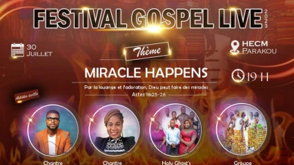 SOUS LE THÈME MIRACLE HAPPENS : Amen Gospel International présente son festival le 30 juillet
