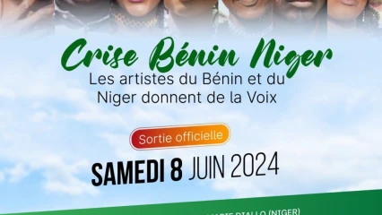 TENSIONS ENTRE LE BÉNIN ET LE NIGER : 7 artistes des deux pays unissent leurs voix pour un retour au calme  .Tout ce qu&rsquo;il faut savoir de cette nouvelle chanson disponible ce 8 juin