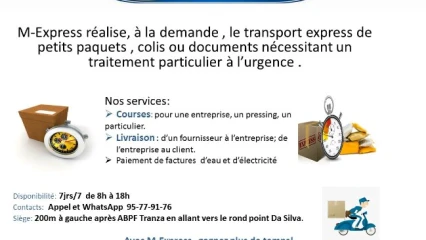 TRANSFERT DE COURRIER A PARAKOU  : M-Express offre ses services aux parakois