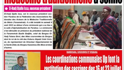UNE DU LUNDI 8 AOÛT 2022